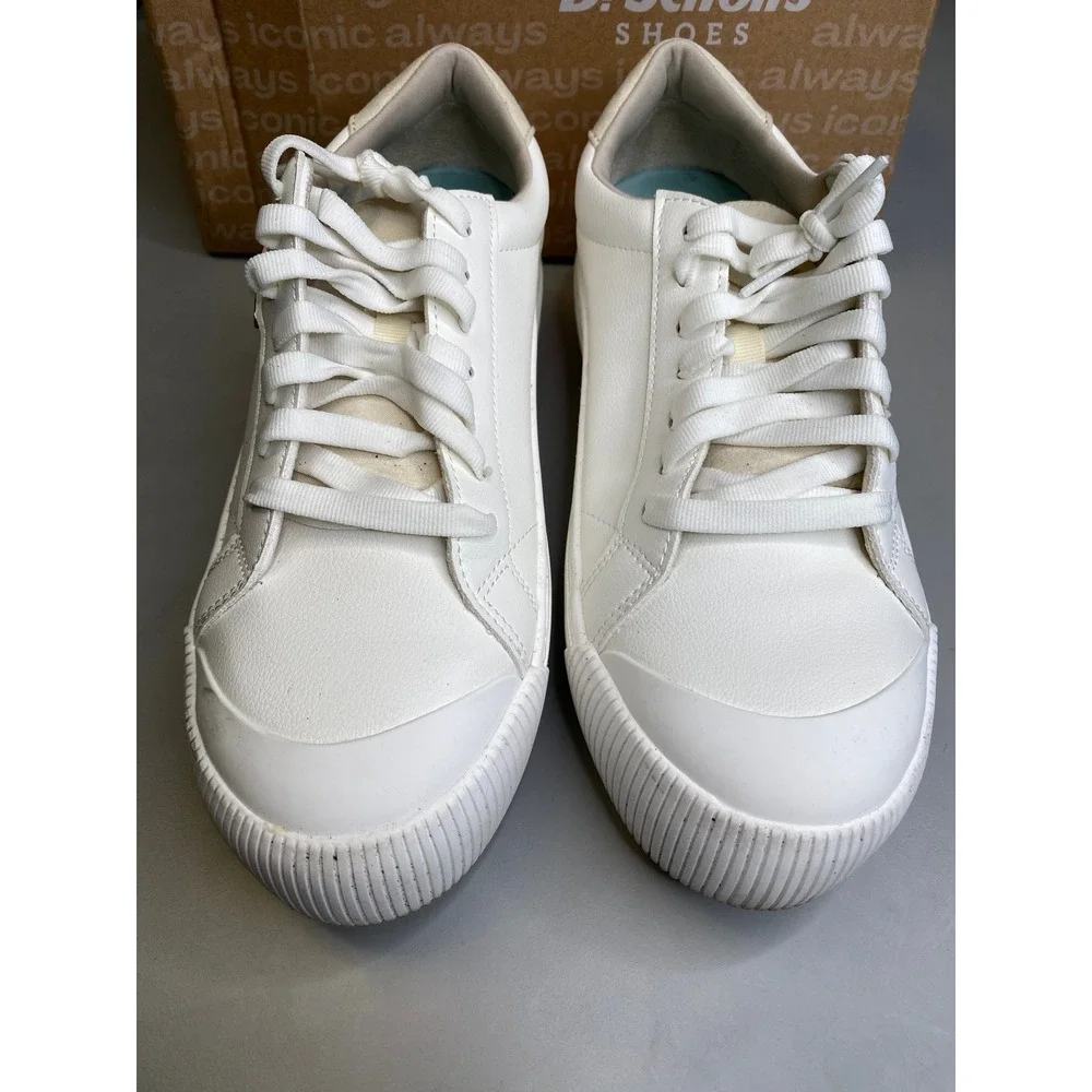 Dr. Scholls Time Off Max White Platform Sneakers Lace Up J0170S1101 Womens 8.5 M